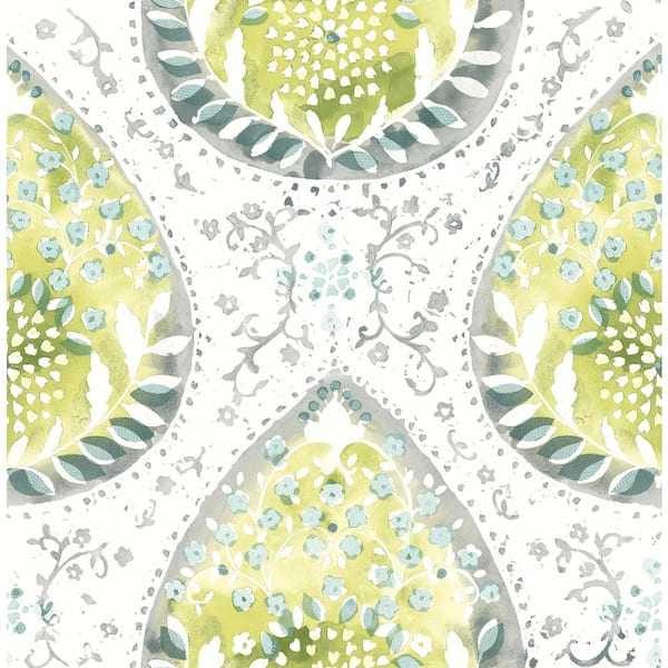 A-Street Prints Alistair Green Medallion Paper Strippable Roll (Covers 56.4 sq. ft.)