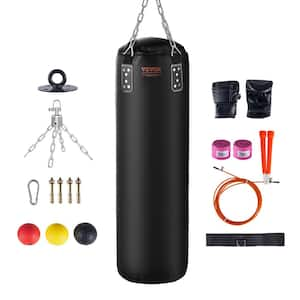 Punching Bag 4 ft. PVC Heavy Boxing Bag Set for Adults Punching Bag with Chains and Gloves Hanging Boxing Bag