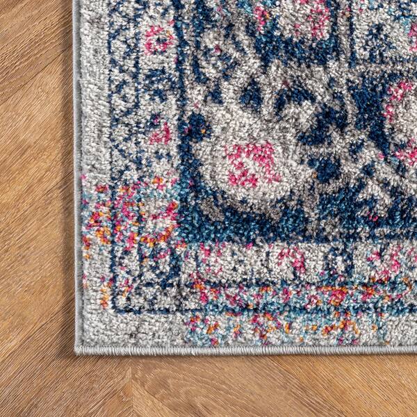 nuLOOM Persian Vintage Raylene Blue 8 ft. 10 in. x 12 ft
