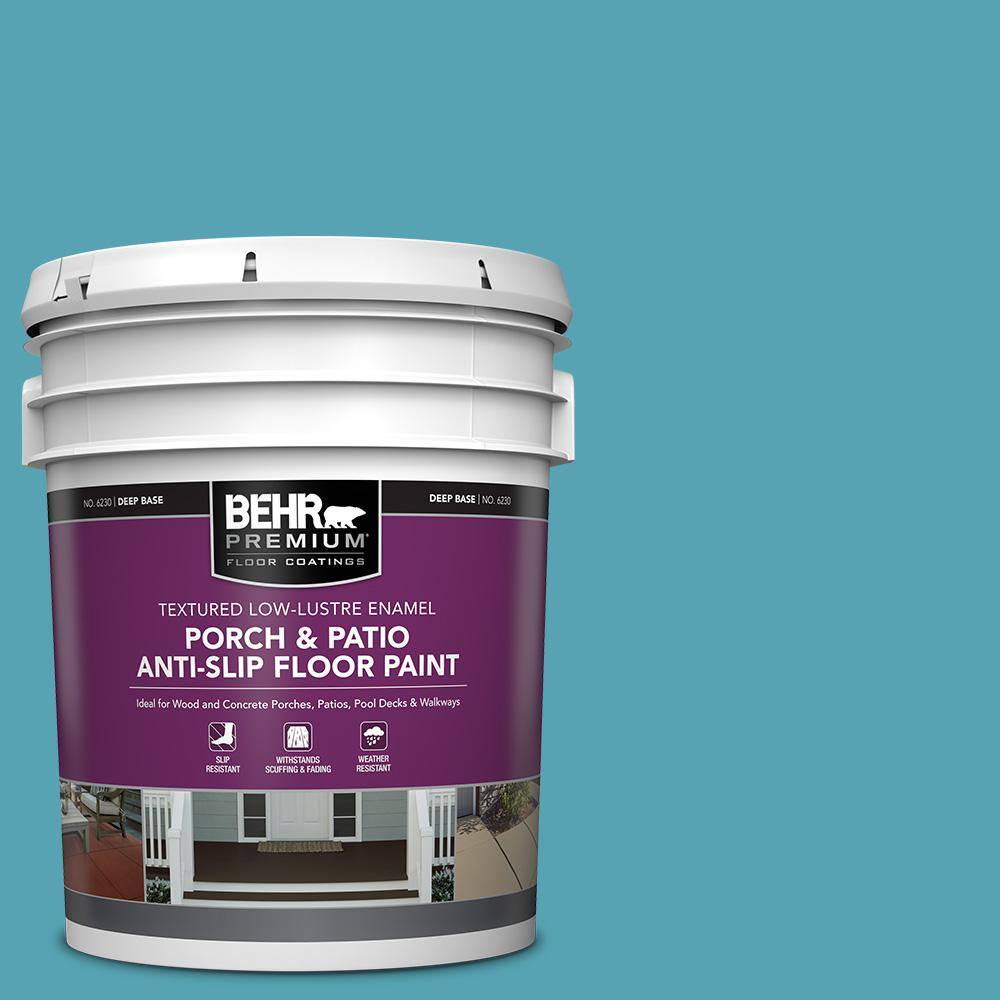 5 gal. #M470-5 Explorer Blue Textured Low-Lustre Enamel Interior/Exterior Porch and Patio Anti-Slip Floor Paint price history on PriceWatchPro