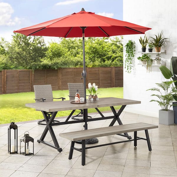 lifetime patio umbrella Treasure Garden 11 ft Octagonal Outdoor (High-Perform Suitable for mounting on concrete ULAX FURNITURE 9 ft. Sunbrella