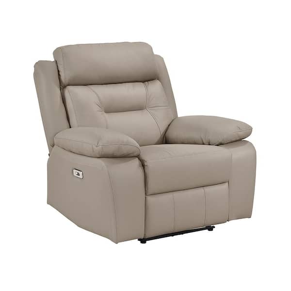 Emillia Latte Leather Power Reclining Chair