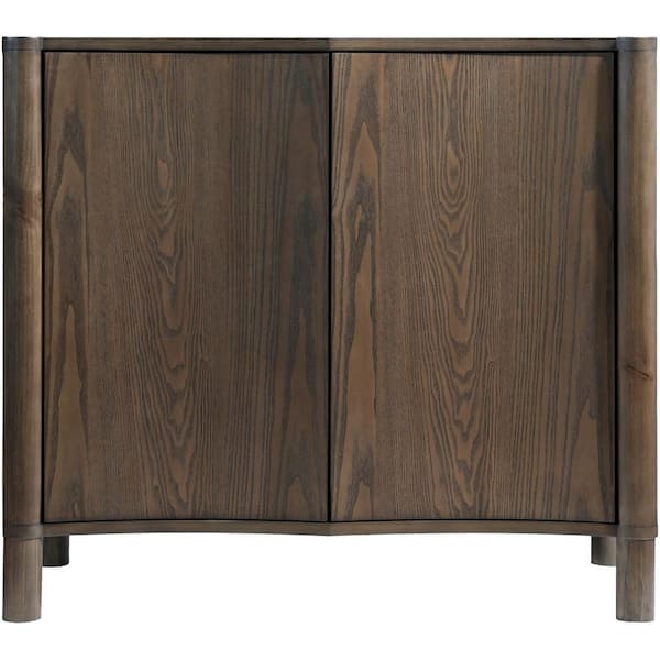 Becki Owens Sonador Dark Brown 32 in. Accent Cabinet Office Storage Cabinet with 1 Shelves and No Additional Features