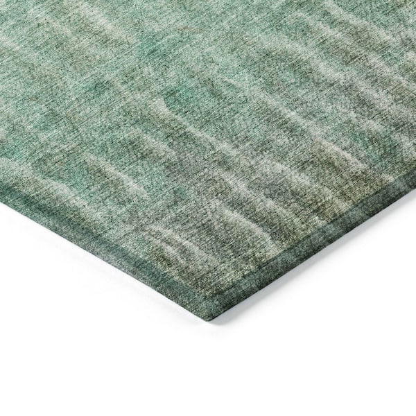Chantille Machine Washable Indoor/Outdoor Abstract ACN2317 Teal 2 ft. x 3 ft. Accent Rug