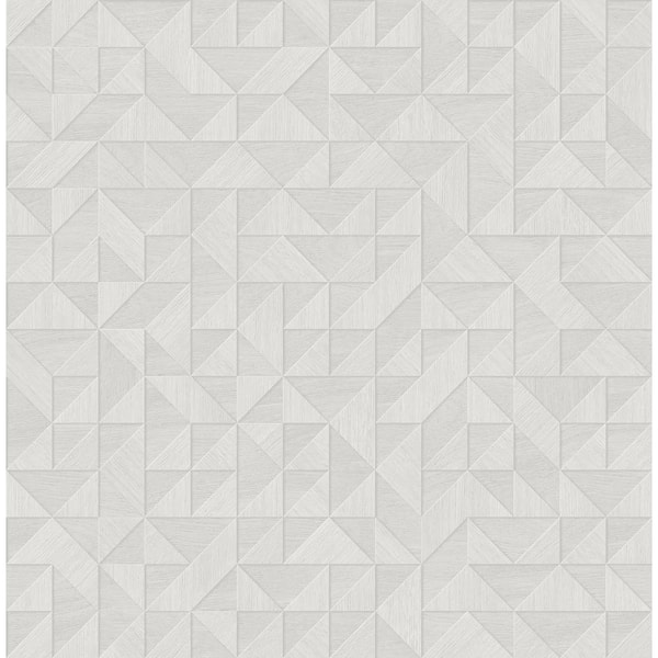 Decorline Gallerie Light Grey Triangle Geometric Light Grey Wallpaper Sample