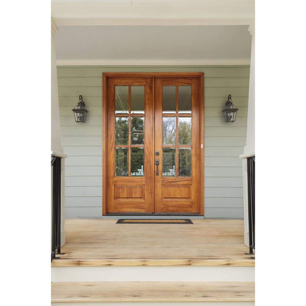 Burlington Bronze 2-Light Outdoor Wall Lantern with Beveled Glass