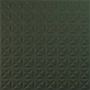 19 5/8 in. x 19 5/8 in. Coralie EnduraWall Decorative 3D Wall Panel, Satin Hunt Club Green (12-Pack for 32.04 Sq. Ft.)