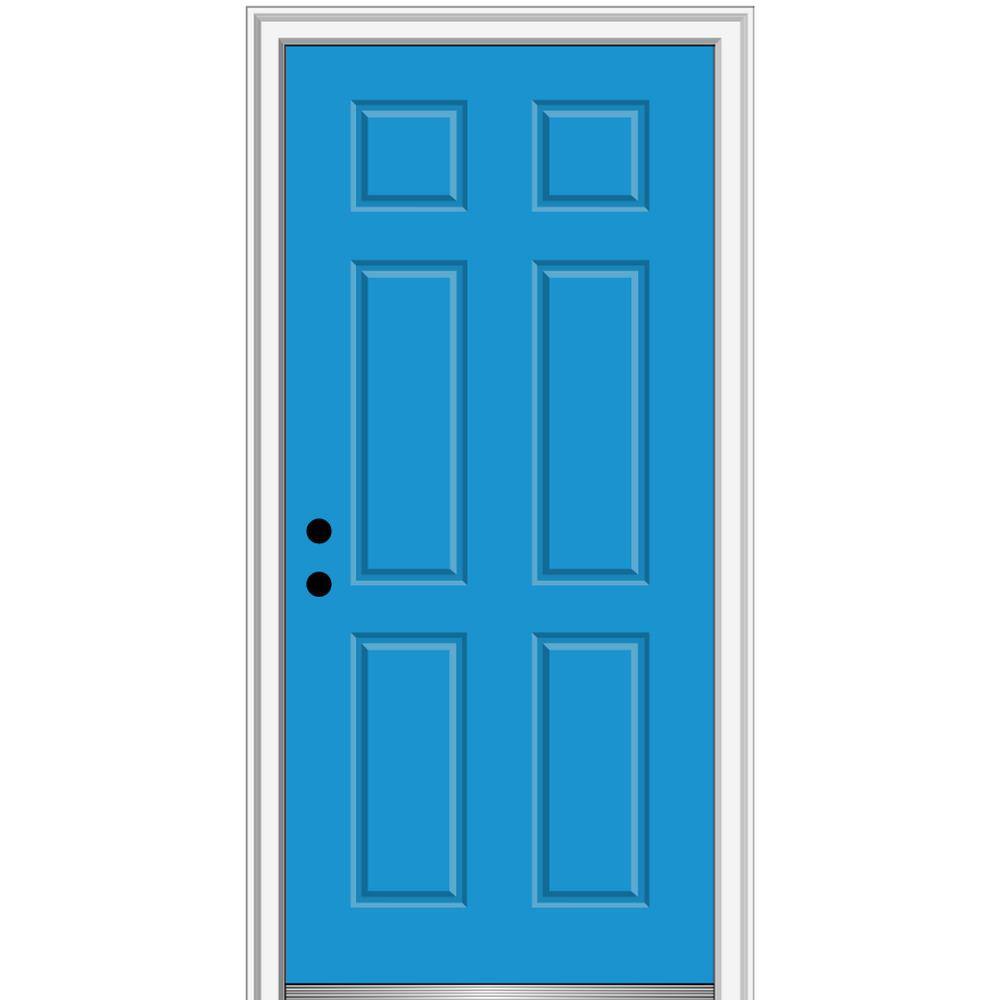 MMI Door 36 in. x 80 in. Bold RightHand Inswing Classic 6Panel