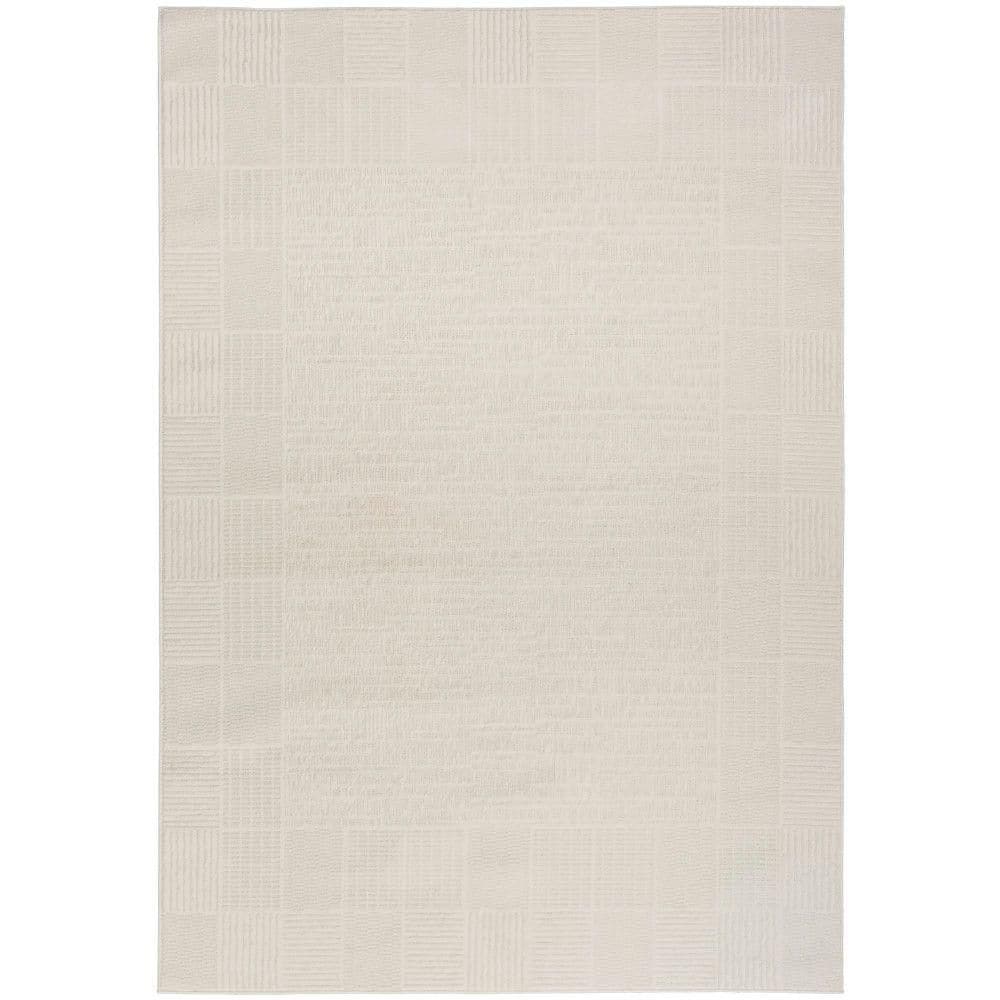 Nordic Ivory 5 ft. x 7 ft. Geometric Contemporary Area Rug price history on PriceWatchPro