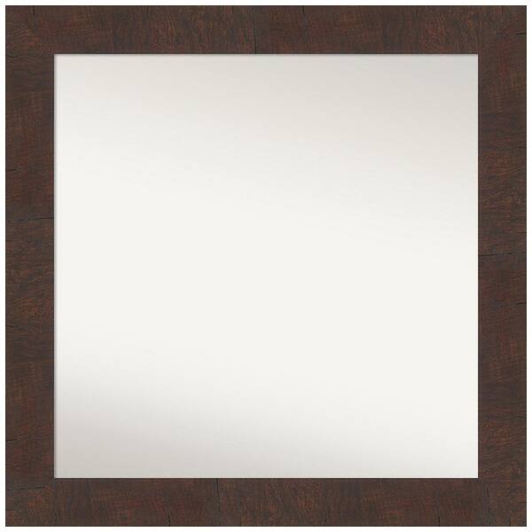 Amanti Art Wildwood Brown 31 in. W x 31 in. H Square Non-Beveled 