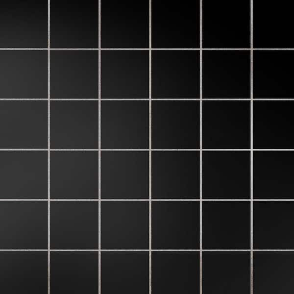 Monocolor Taco Nero 3 in. x 3 in. Ceramic Floor and Wall Tile (1.25 sq. ft. /Case)