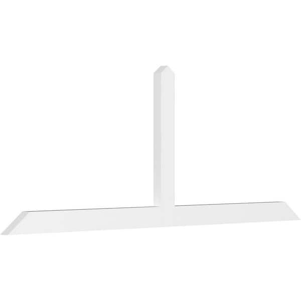 Ekena Millwork Portland 84 in. W x 31.5 in. H x 2 in. D Signature Polyurethane Bracket