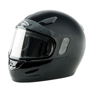 Medium Adult Black Full Face Snow Helmet