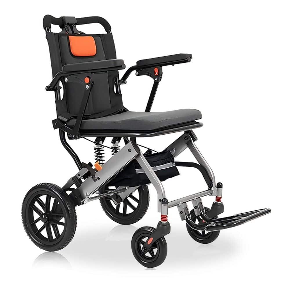 20 lb Lightweight Foldable Transport Wheelchair for Adults, 16.2 in. Seat, Hand Brakes, 220 lb Capacity price history on PriceWatchPro