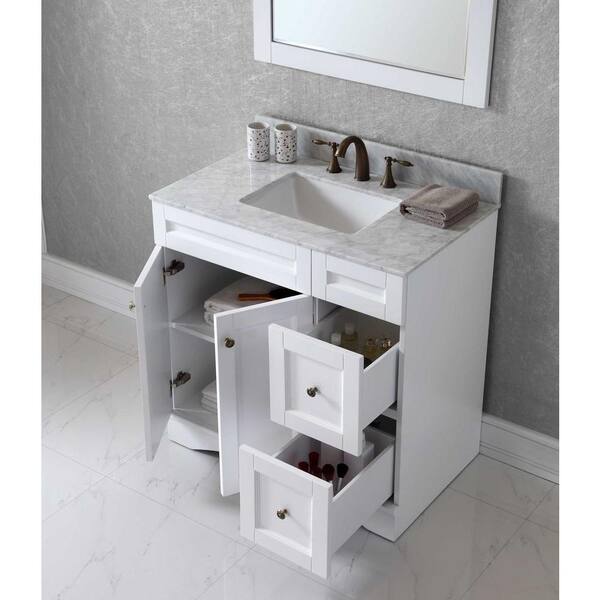 Virtu Usa Elise 36 In W Bath Vanity Cabinet Only White Es 32036 Cab Wh The Home Depot Elise 36 In W Bath Vanity Cabinet Only, 36 Vanity Base Cabinet Only