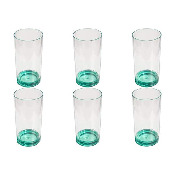 ABODE HOMEWARES Color Base 24 oz. Dishwasher Safe Teal Acrylic Drinking  Glass DK25162888