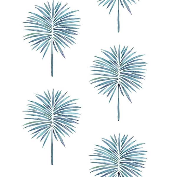 RoomMates 28.29 sq. ft. Cat Coquillette Fun Fronds Peel and Stick Wallpaper