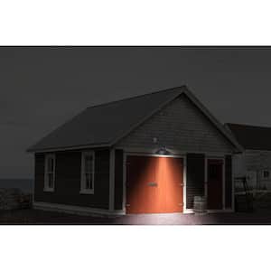 Large Black Solar Outdoor Barn Light Sconce