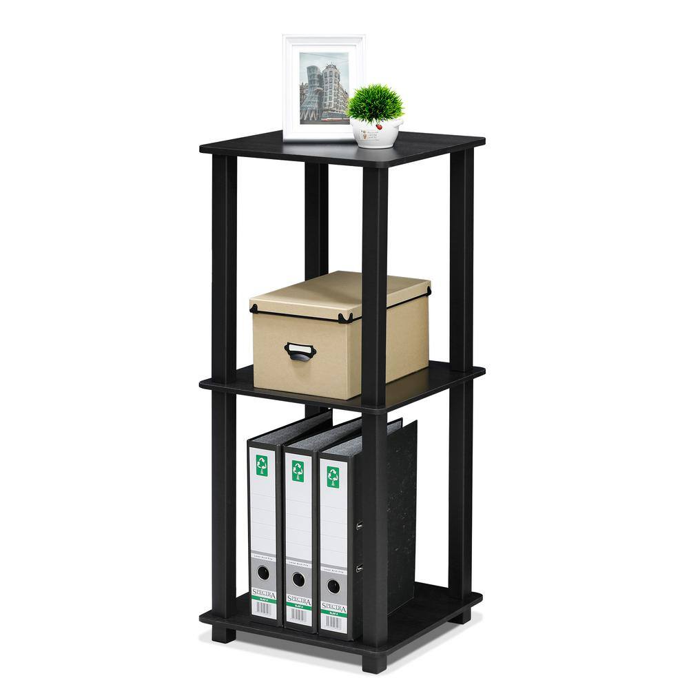 Americano Black Wood Square End Table Set
