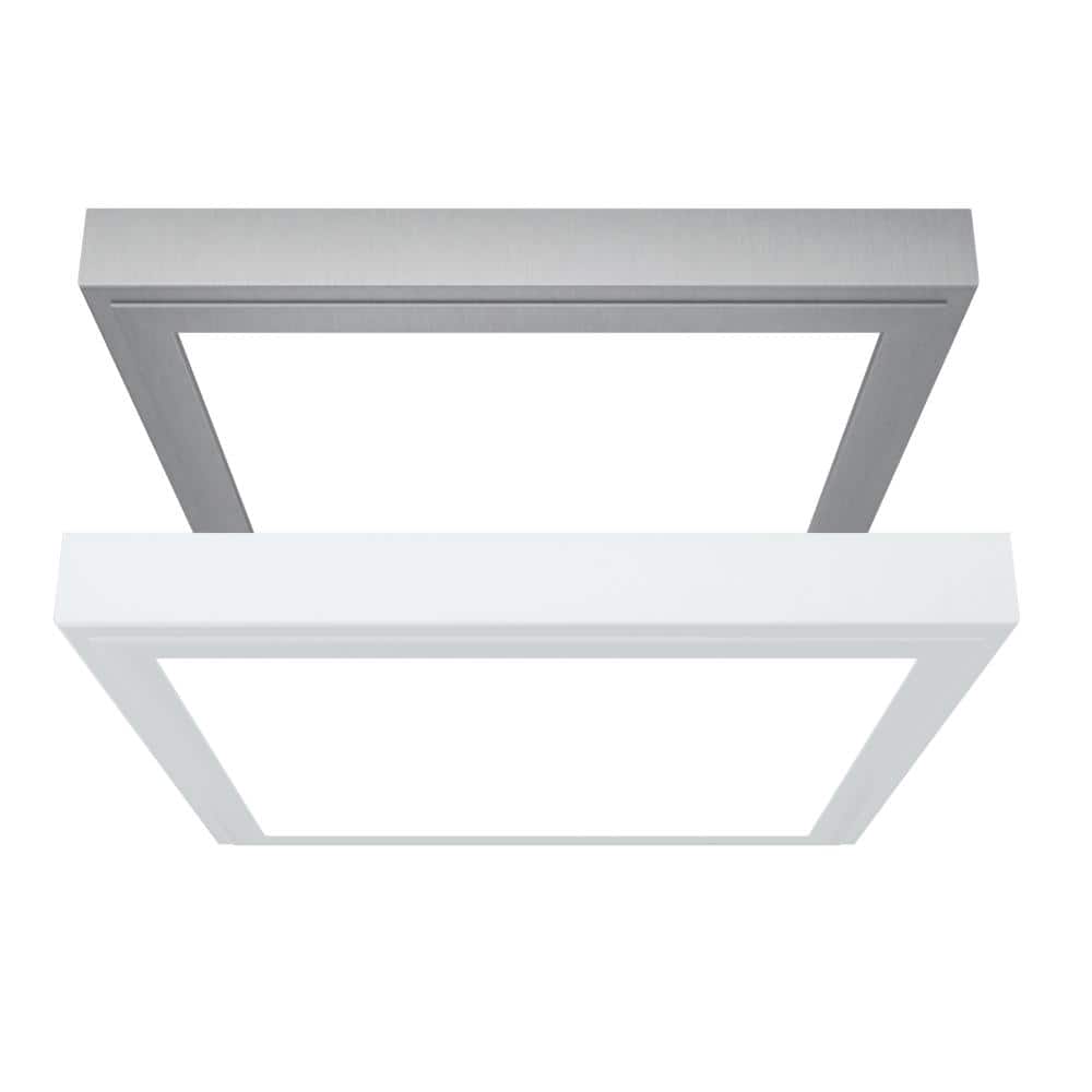 1 ft.x1 ft. Square 1300 Lumen LED Flat Panel, Wht/Nickel, Flush Mount, 5 CCT Dimmable, CRI 80, E26 Adapter price history on PriceWatchPro