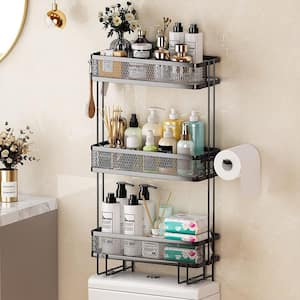 INSTER 2- Pack Wall Mount Stainless Steel Bathroom Corner Shelf with Rain  Stand, Waterproof, Corrosion Resistant, in Black HDDTMJJ0012 - The Home  Depot