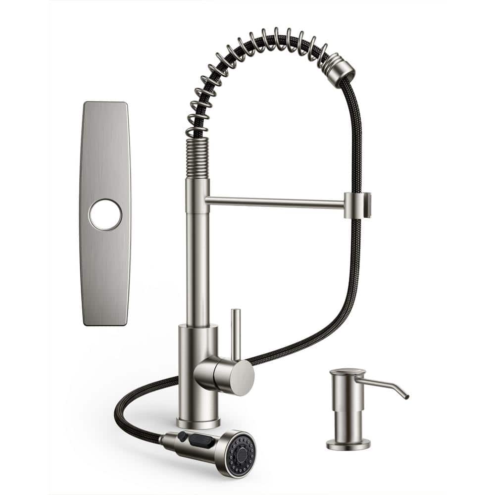 Forious pro Single Handle Pull Down Sprayer Kitchen Faucet with