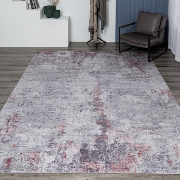 2 ft. x 3 ft. Zinc/Purple Area Rug