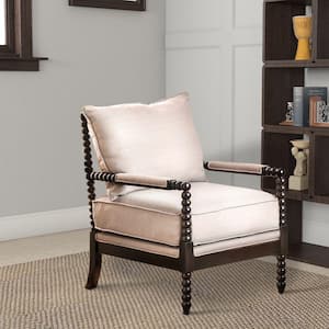 Beige Contemporary Accent Chair