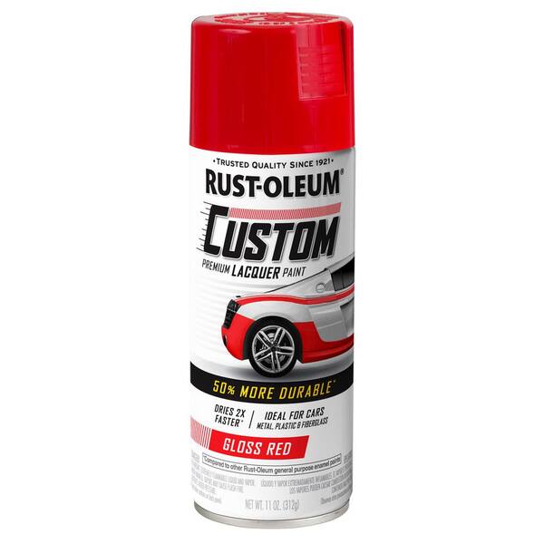 Rust-Oleum Satin Red Glitter Spray Paint (NET WT. 11-oz) at