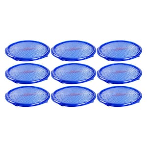 5 ft. x 5 ft. Round Blue Solar Cover UV Resistant Above Ground and In Ground Pool Spa Heater Round (9-Pack)