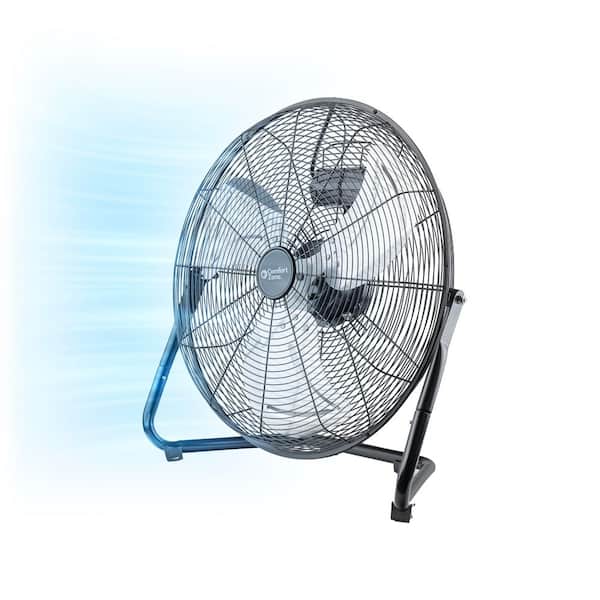 Powergear 20 in. 3-Speed Black High Velocity Fan with Powerful Air Flow