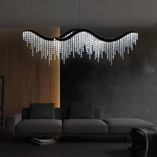 Runesay 15.76 in. 2-Light Integrated LED Chrome Luxurious