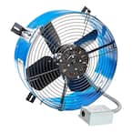 Premium 1,600 CFM Blue Electric Gable Mount Power Attic Fan