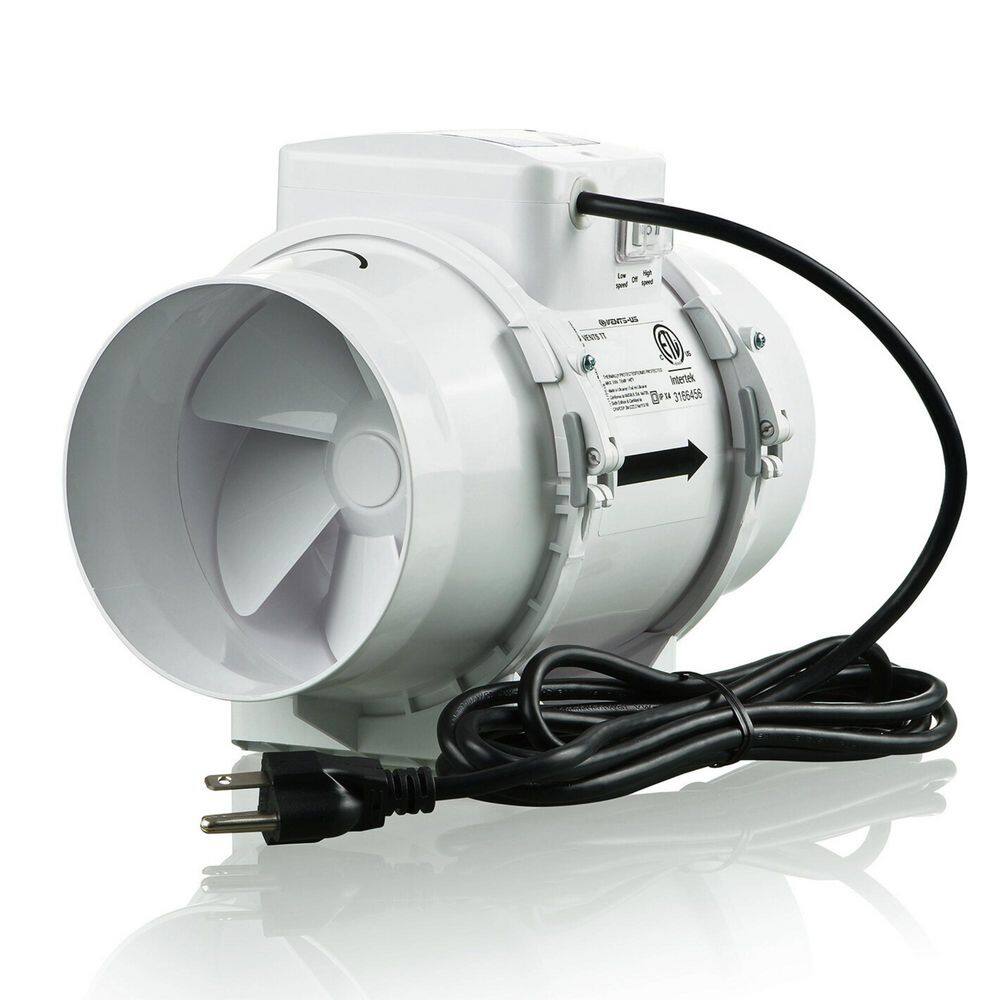 Turbo Tube - 5 in. Inline Duct Fan 126 CFM - Inline Booster Duct Fan with Dual Speed AC Motor price history on PriceWatchPro