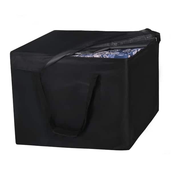 Angel Sar 32 in. x 32 in. x 24 in. Outdoor Water-Resistant Furniture Storage Bag Cover in Black