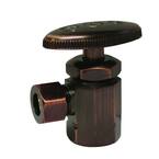 Water Supply Angle Stop 1/2 in. FIP Inlet x 3/8 in. Compression Outlet in Old World Bronze