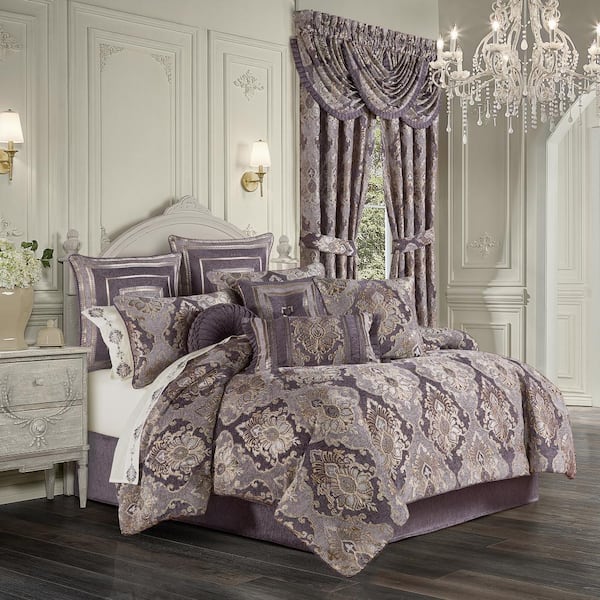 QUEEN STREET NEW YORK Dominique Lavender Polyester California King
