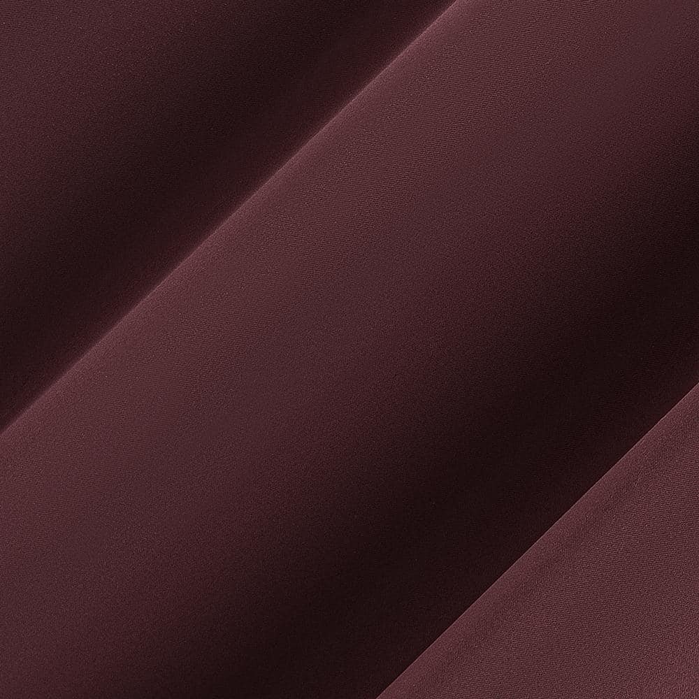 Merlot Red Blackout Grommet Curtain Panel, 40" x 95" Polyester