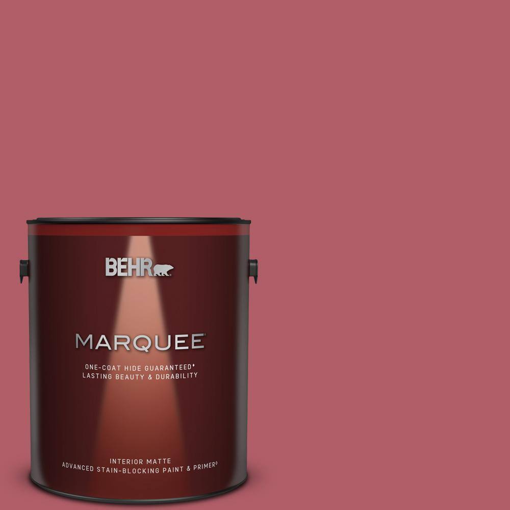 BEHR MARQUEE 1 gal. 130D5 Rhubarb Matte Interior Paint & Primer