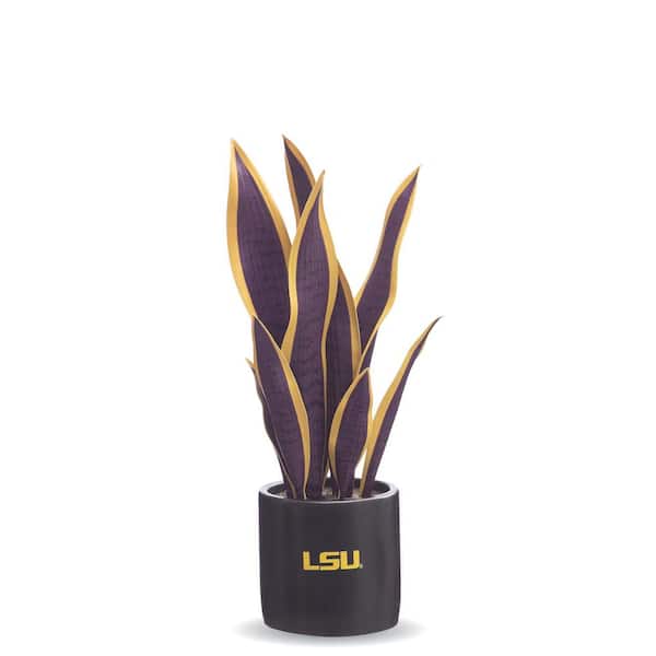 FOREVER LEAF 17 in. LSU Artificial Snake Plant - LSU Tigers Fan Gifts
