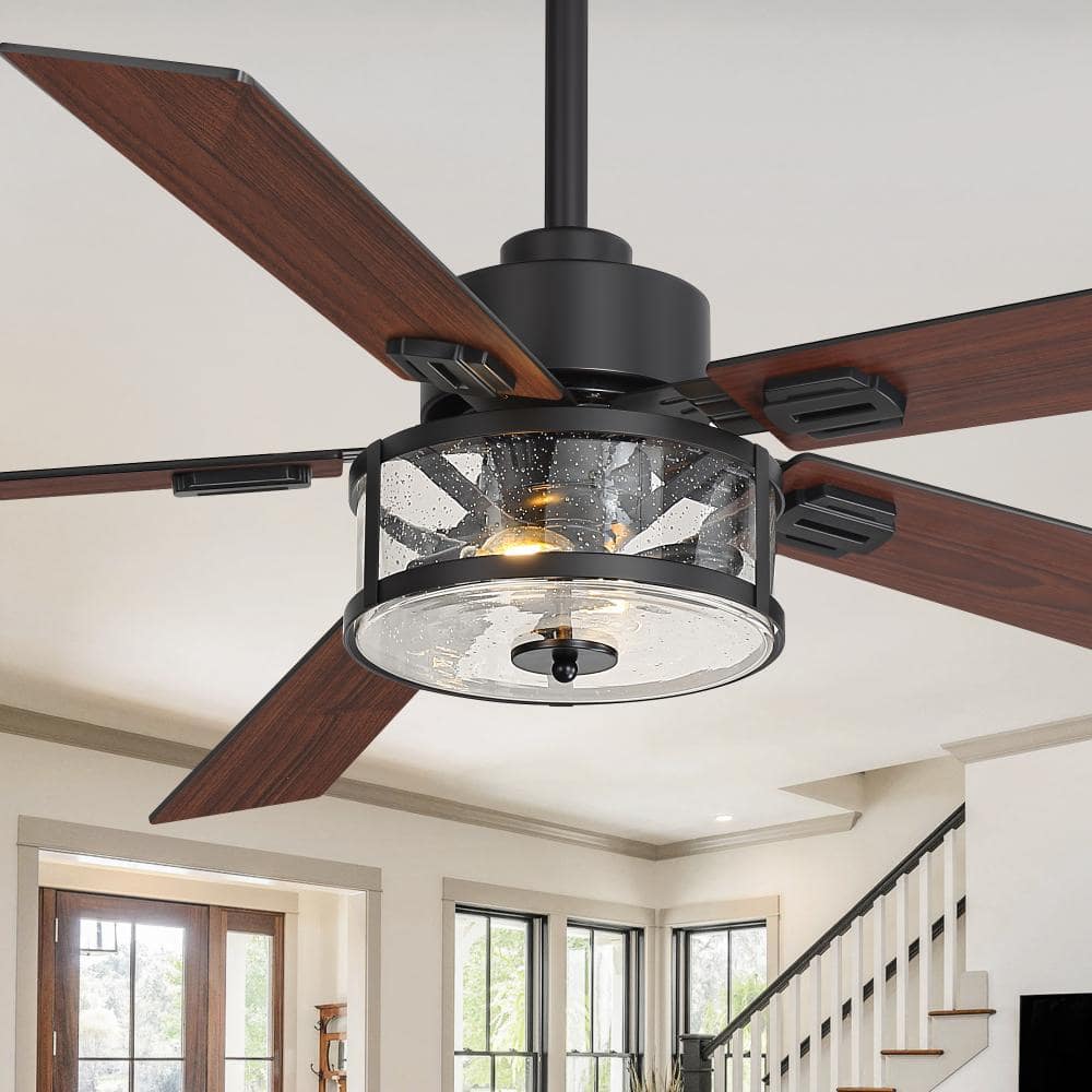 52 in. Indoor LED  Ceiling Fan with Light Kit, Downrod, Reversible Motor and Reversible Blades price history on PriceWatchPro