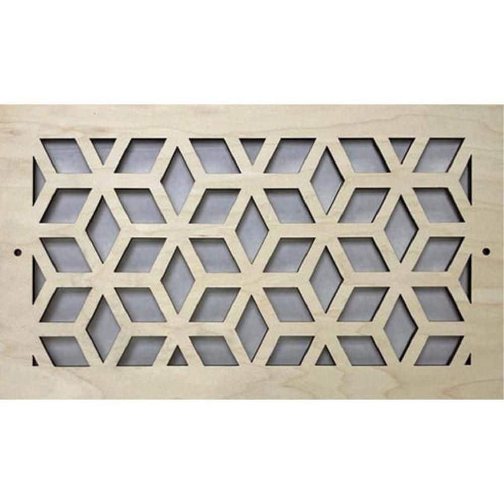 Cubes Wood Air Register (8 in. x 32 in.)-Screw-In Wall and Ceiling Vent Cover-Decorative Wooden HVAC Grille price history on PriceWatchPro