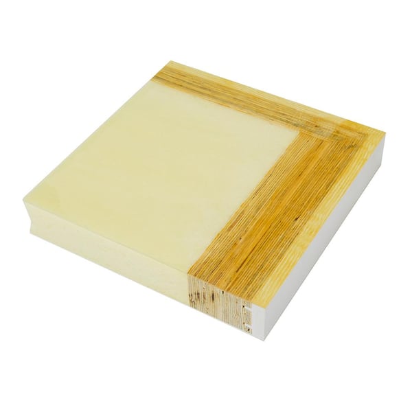 Legacy 36 in. x 80 in. 2P Squaretop Shaker LHIS Unfinished White Fiberglass Prehung Front Door with 6-9/16 Jamb