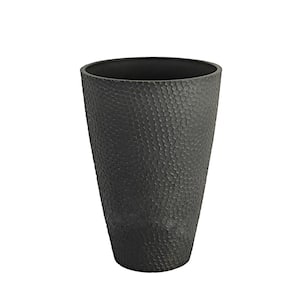 Valencia 20 in. Hammered Vase Planter, Charcoal