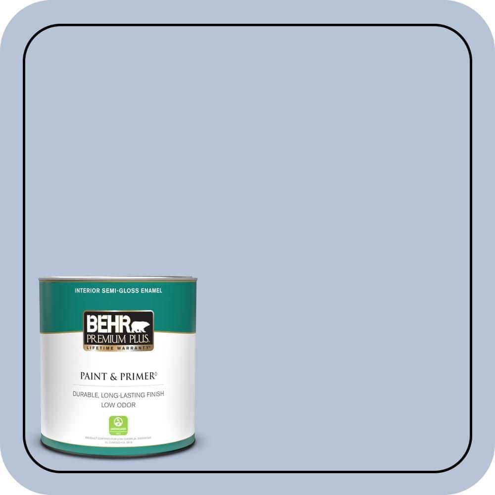 1 qt. #610C-3 Virginia Blue Semi-Gloss Enamel Low Odor Interior Paint & Primer price history on PriceWatchPro