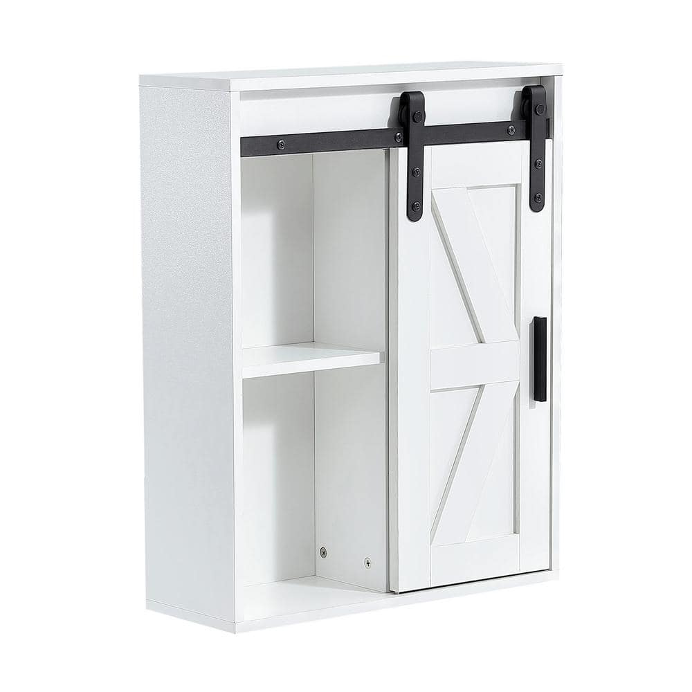 7.9 in. W x 21.7 in. D x 27.6 in. H Wall-Mounted Storage Cabinet in ...