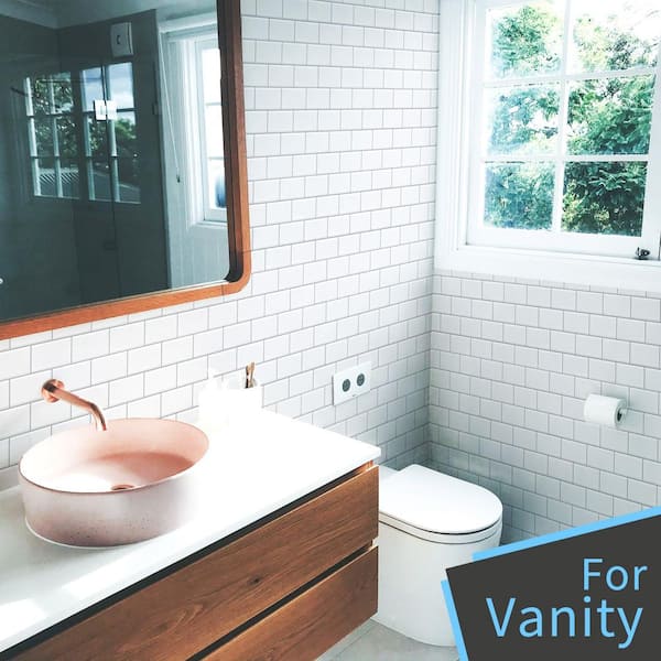 12 in. x 12 in. White Vinyl Subway Peel and Stick Decorative Wall Tile Backsplash (10-Pack)