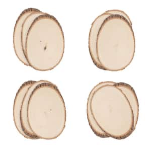 1 in. x 8 in. x 8 in. Basswood Medium Round Live Edge Project Panel (12-pack)