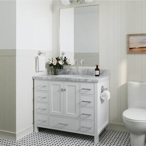 Cambridge 42 in. W Vanity Cabinet Only in White