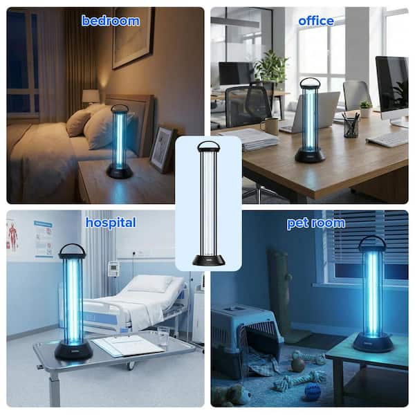 ゼロ　ルームライト SANSI 60W Ozone Free UV Sanitizer Light with Remote 254nm